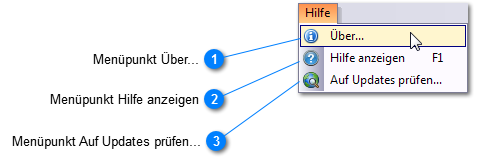 Menüpunkt Hilfe
