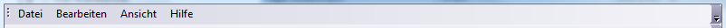 5. Hauptmenü menu bar